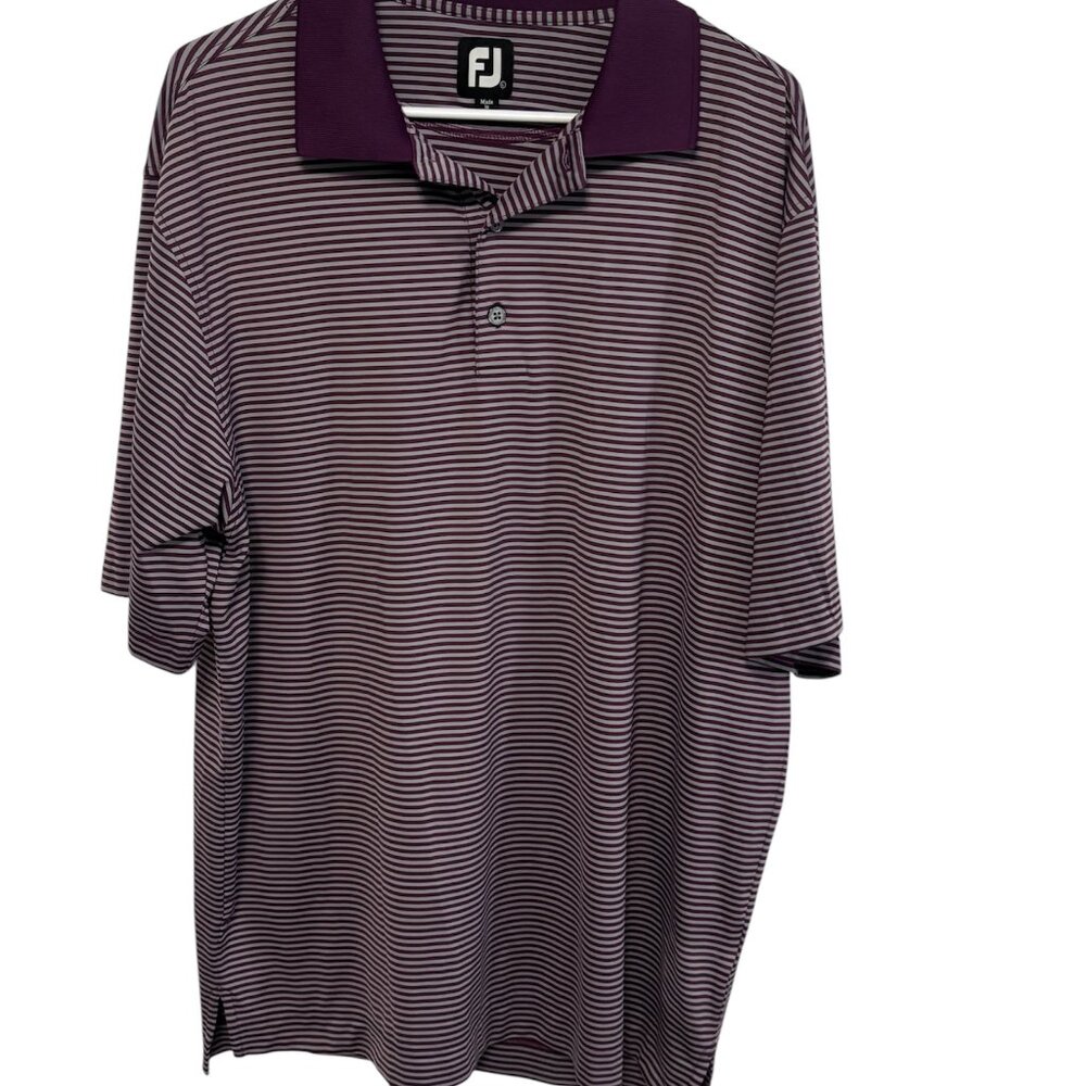 Men’s FootJoy Purple Classic Polo Shirt. Size L